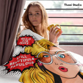 Hello 30s女性ヴィンテージレトロ90sおもしろい誕生日 シェルパブランケット