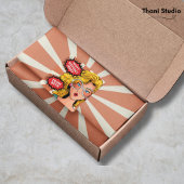 Hello 30s女性ヴィンテージレトロ90sおもしろい誕生日 スクエアシール