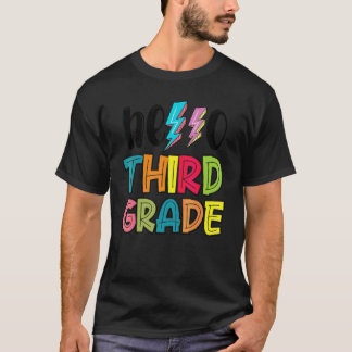 Hello 3rd Grade Boys Girls Kids Teacher Back To Sc Tシャツ