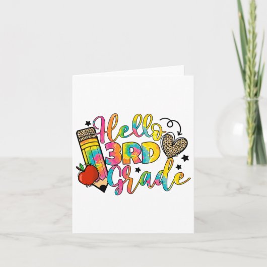 Hello 3rd Grade Ck To School Third Grade Teacher G カード (正面)