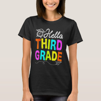 Hello 3rd Grade First Day Of School  Back To Schoo Tシャツ