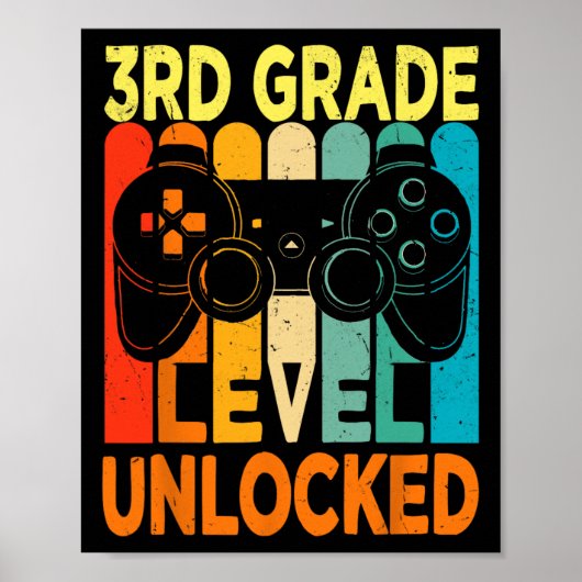 Hello 3rd Grade Level Unlocked Video Game Byck To  ポスター (正面)