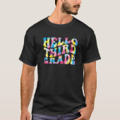 Hello 3rd Third Grade Teacher Back To School Retro Tシャツ (正面)
