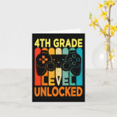 Hello 4年生レベルのロック解除されたビデオゲームの戻る カード (黄色い花)