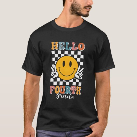 Hello 4年生新学期先生生 tシャツ (正面)