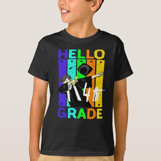Hello 4年生|新学期Hello 4年生 Tシャツ (正面)