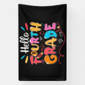 Hello 4年生 横断幕 (縦)