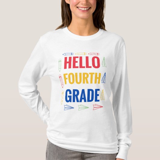 Hello 4年生 tシャツ (正面)