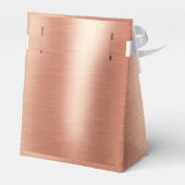 Hello 50誕生日エレガント書道バラ金ゴールド フェイバーボックス (裏面サイド)