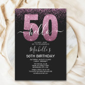 Hello 50 - Modern 50th birthday Women's 招待状