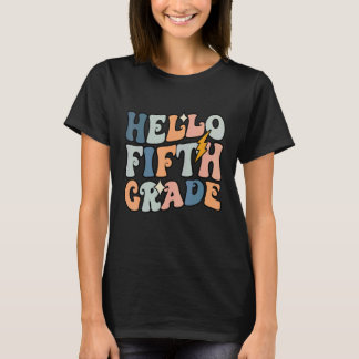 Hello 5th Grade Happy First Day Back To School Tシャツ
