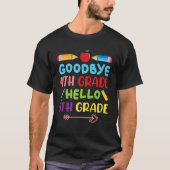 Hello 5th Grade Teacher Student Back To School Gra Tシャツ (正面)