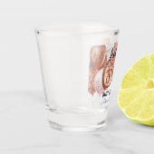 Hello 60ピンクグリッター誕生日バルーンショットグラス ショットグラス (左)