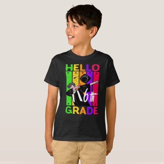Hello 6Grade|新学期Hello 6Grade Tシャツ (正面フル)