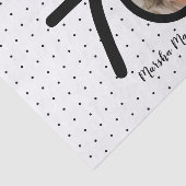 Hello 70白黒ドット写真&名前誕生日 薄葉紙 (詳細)