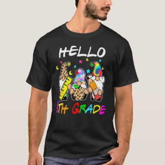 Hello 8th Grade  Back To School Gnomies Tie Dye Tシャツ