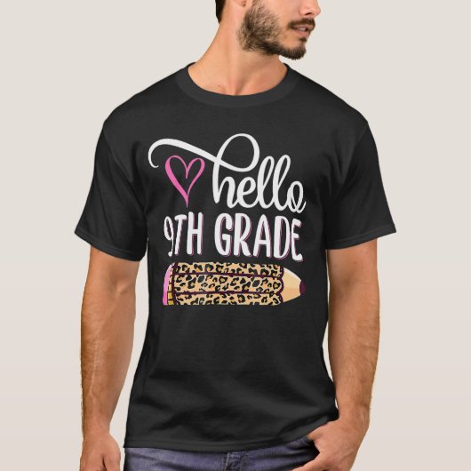 Hello 9年生チーム9年生新学期Te Tシャツ (正面)