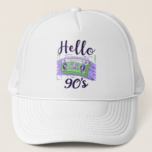Hello 90sラジオカセットレコーダー キャップ (正面)