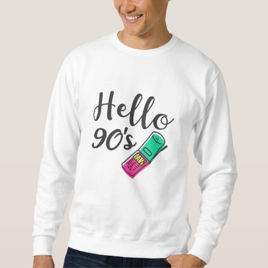 Hello 90s Cellphone スウェットシャツ (正面)