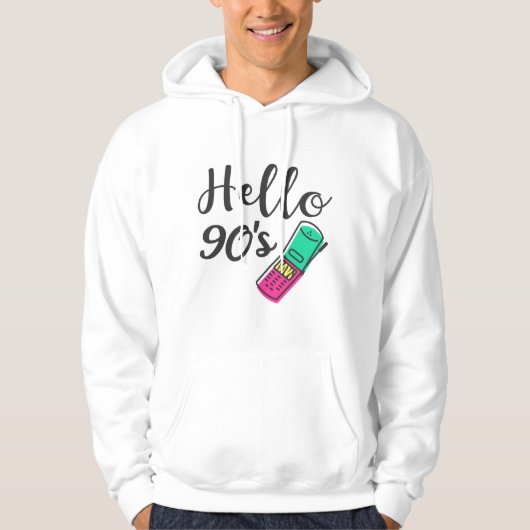Hello 90s Cellphone パーカ (正面)