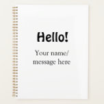 Hello add nameメッセージシンプルのミニマルビジネス項目 プランナー手帳<br><div class="desc">デザイン</div>