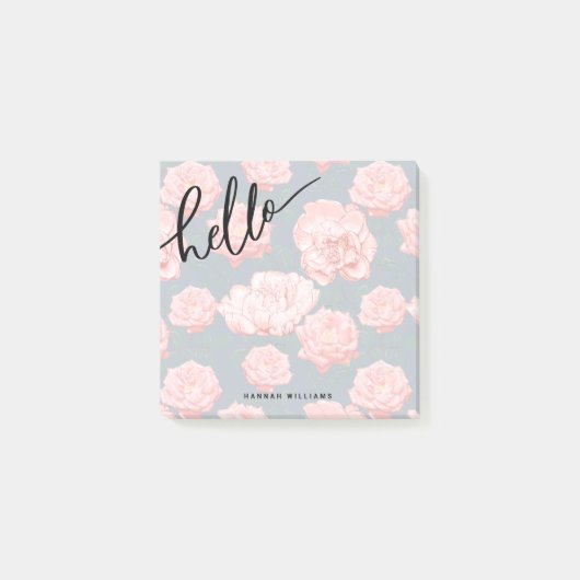 HELLO Add Your Name Notes ポストイット (正面)