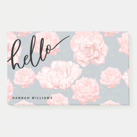HELLO Add Your Name Notes ポストイット (正面)