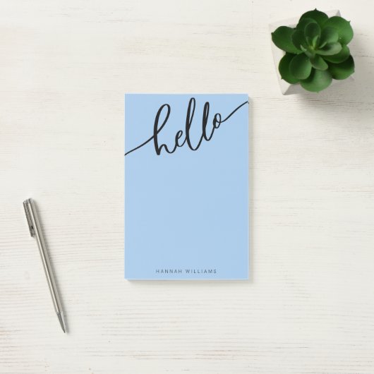 HELLO Add Your Name Post-It Notes ポストイット (オフィス)