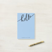 HELLO Add Your Name Post-It Notes ポストイット (デスク上)