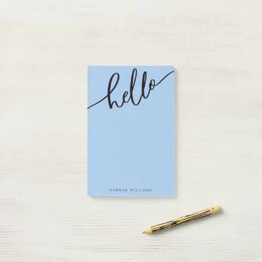 HELLO Add Your Name Post-It Notes ポストイット (デスク上)