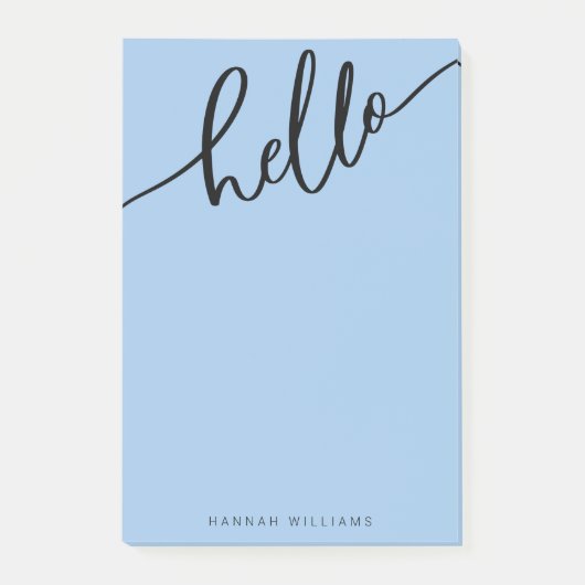 HELLO Add Your Name Post-It Notes ポストイット (正面)