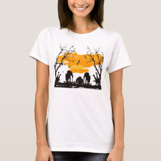 Hello Africa女性用ハンズコンフォートソフト® Tシャツ