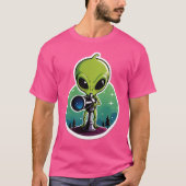 Hello...? Anyone There? – Alien Searching Sticker Tシャツ (正面)