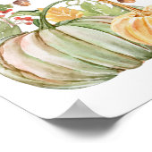 Hello Autumnプリント、バリューポスター紙（マット） ポスター (角)