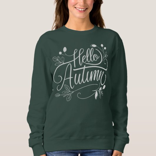 Hello Autumn スウェットシャツ (正面)