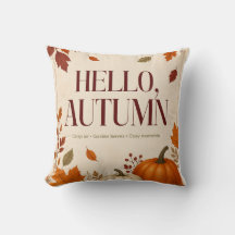 Hello Autumn スロー・ピロー | あたたかな秋をあなたのお部屋に