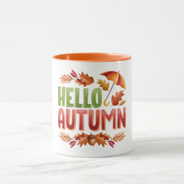 Hello Autumn ツートンマグ | 秋の気配を感じるギフト マグカップ