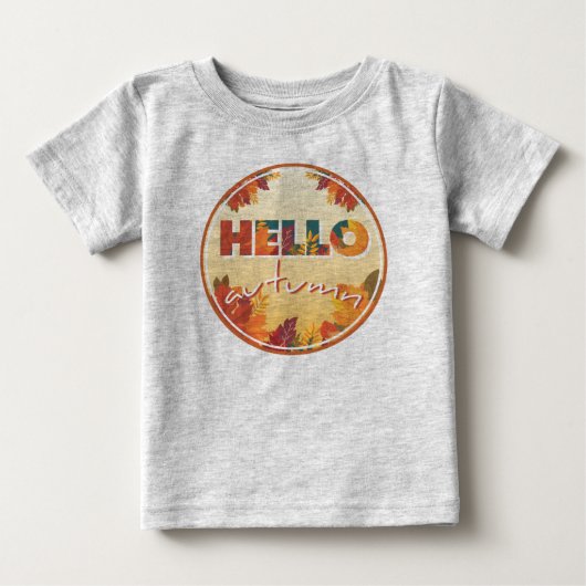 Hello Autumn、フラワーサークル、Tシャツ ベビーTシャツ (正面)