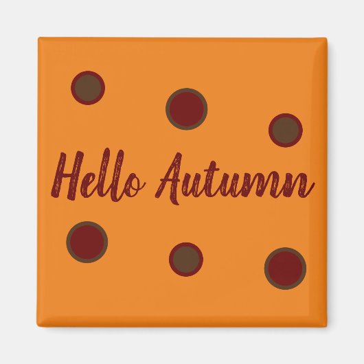 Hello Autumn マグネット (正面)