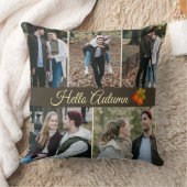 Hello Autumn 5フォトコラージュ装飾用クッション クッション (ブランケット)