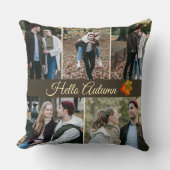 Hello Autumn 5フォトコラージュ装飾用クッション クッション (正面)