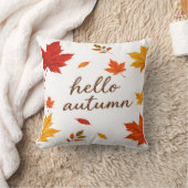 Hello Autumn Decorative Throw Pillow クッション (ブランケット)