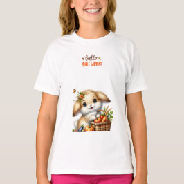 Hello Autumn Falls Animal T-Shirt Tシャツ