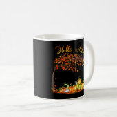 Hello Autumn Hello Fall Pumpkin Fall Lover Thanksg コーヒーマグカップ (正面右)
