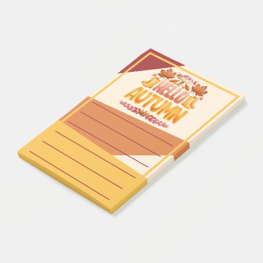 Hello Autumn Post-It Notes ポストイット (アングル)