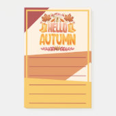Hello Autumn Post-It Notes ポストイット (正面)