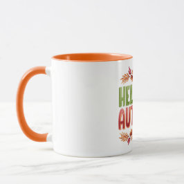 Hello Autumn Two-Tone Mug | Cozy Fall Gift マグカップ