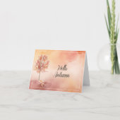 Hello Autumn Waterカラーカード サンキューカード (正面)