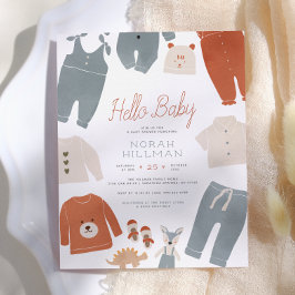 Hello Baby | ボヘミアンなベビー服 男の子のベビーシャワーパーティー お手頃価格