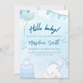 Hello Baby! Baby Shower-Gender Neutral Hello Baby 招待状 (正面)